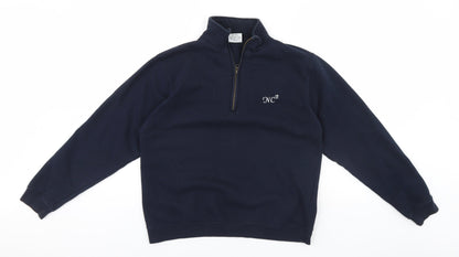 Awdis Mens Blue   Pullover Jumper Size M