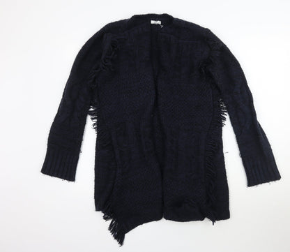 Cotton Traders Womens Blue  Knit Cardigan Jumper Size 8  - Waterfall