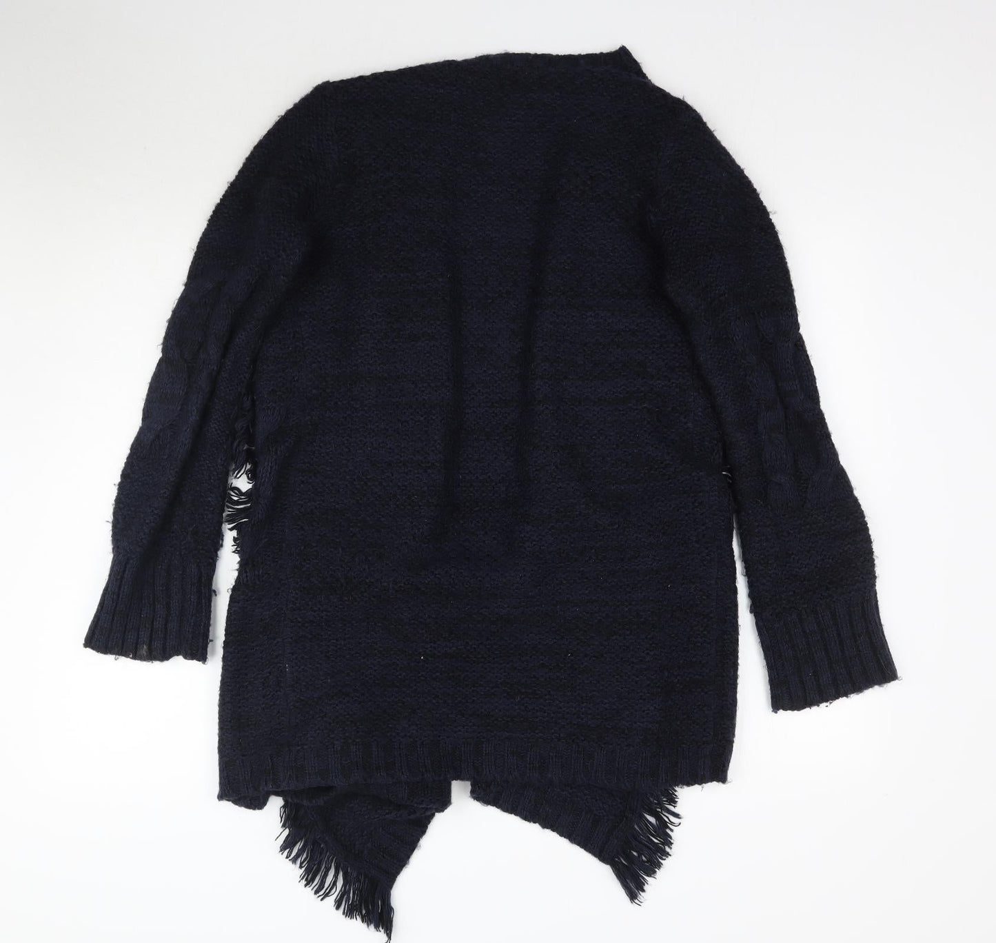 Cotton Traders Womens Blue  Knit Cardigan Jumper Size 8  - Waterfall