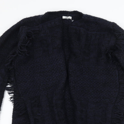 Cotton Traders Womens Blue  Knit Cardigan Jumper Size 8  - Waterfall