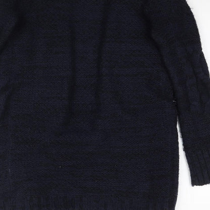 Cotton Traders Womens Blue  Knit Cardigan Jumper Size 8  - Waterfall