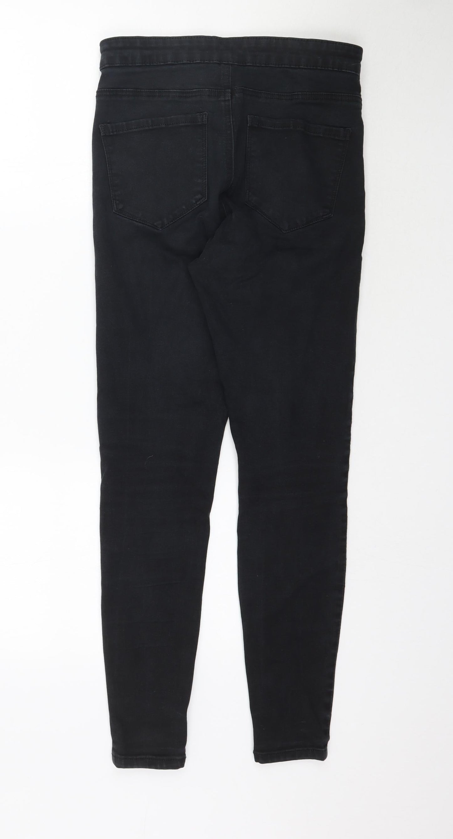 Denim Co. Womens Black  Denim Skinny Jeans Size 10 L28 in