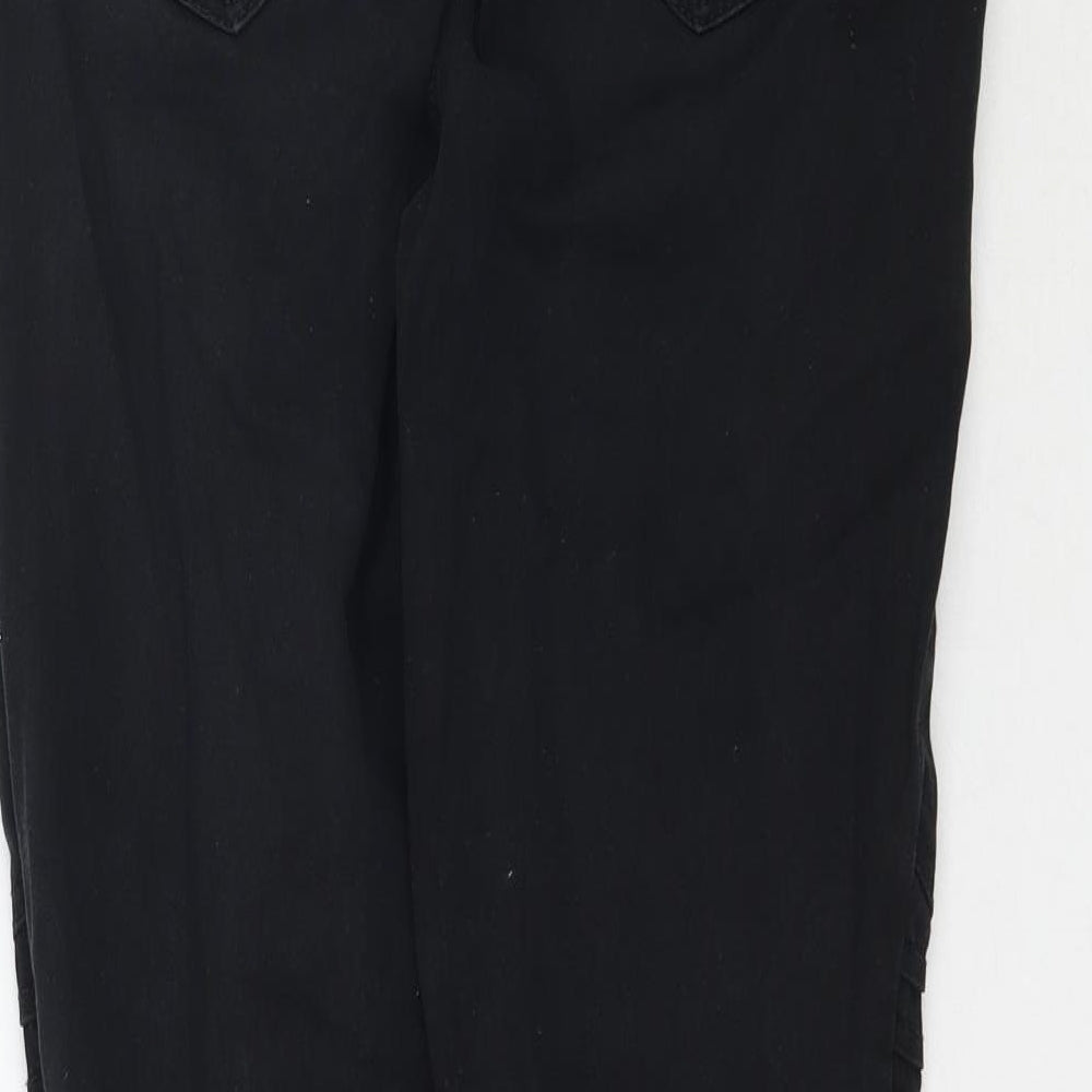 Womens UK Size 6 Preworn Regular Fit Skinny Black Jeans