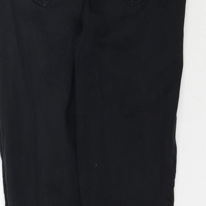 Womens UK Size 6 Preworn Regular Fit Skinny Black Jeans