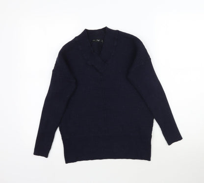 F&F Womens Blue  Knit Pullover Jumper Size 6