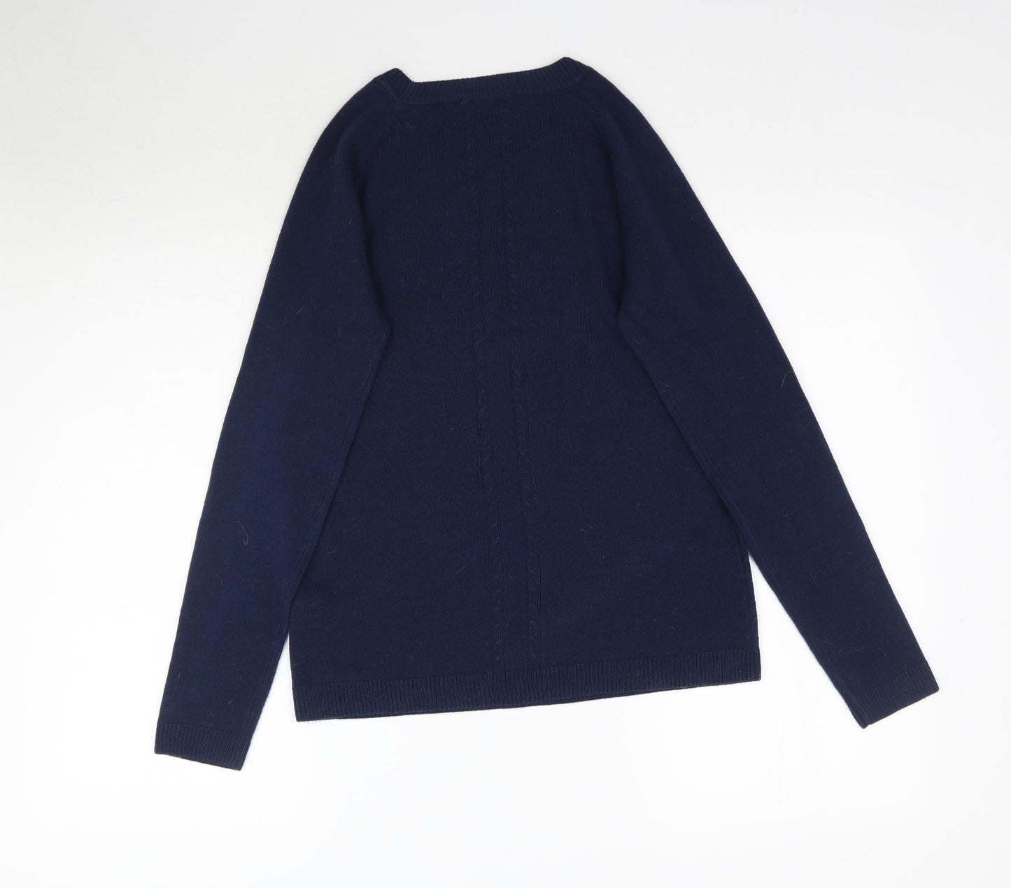 TU Womens Blue  Knit Pullover Jumper Size 10