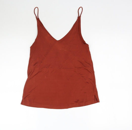 H&M Womens Brown   Camisole Blouse Size XL