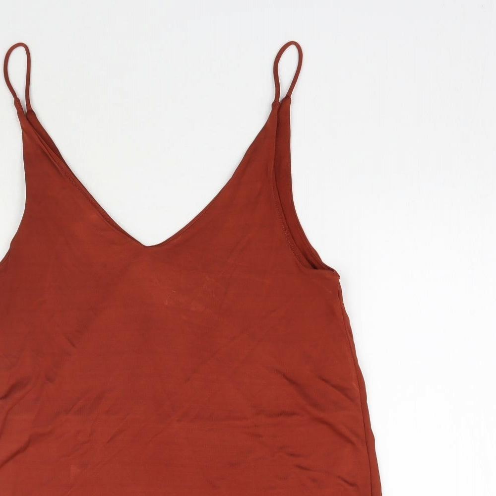 H&M Womens Brown   Camisole Blouse Size XL