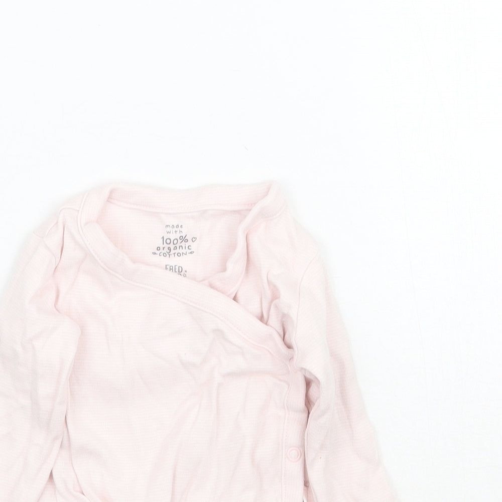 F&F Girls Pink   Babygrow One-Piece Size 3-6 Months