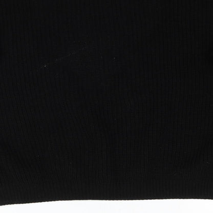 Boohoo Womens Black  Knit Pullover Jumper Size 20