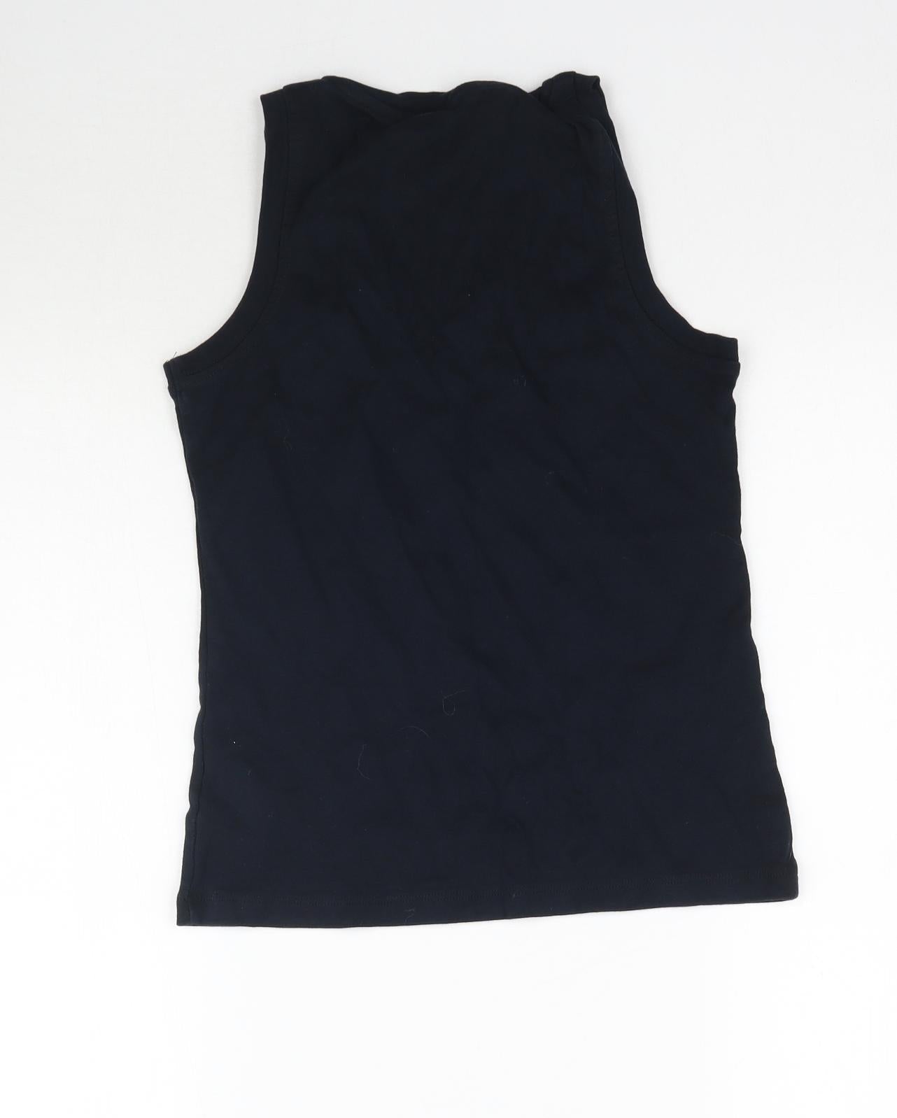 Womens UK Size 12 Cherokee Blue Basic T-Shirt
