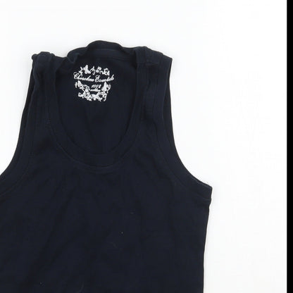 Womens UK Size 12 Cherokee Blue Basic T-Shirt