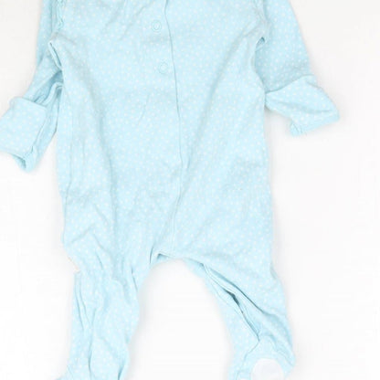 JoJo Maman Bébé Baby Blue   Babygrow One-Piece   - Bunny Rabbit