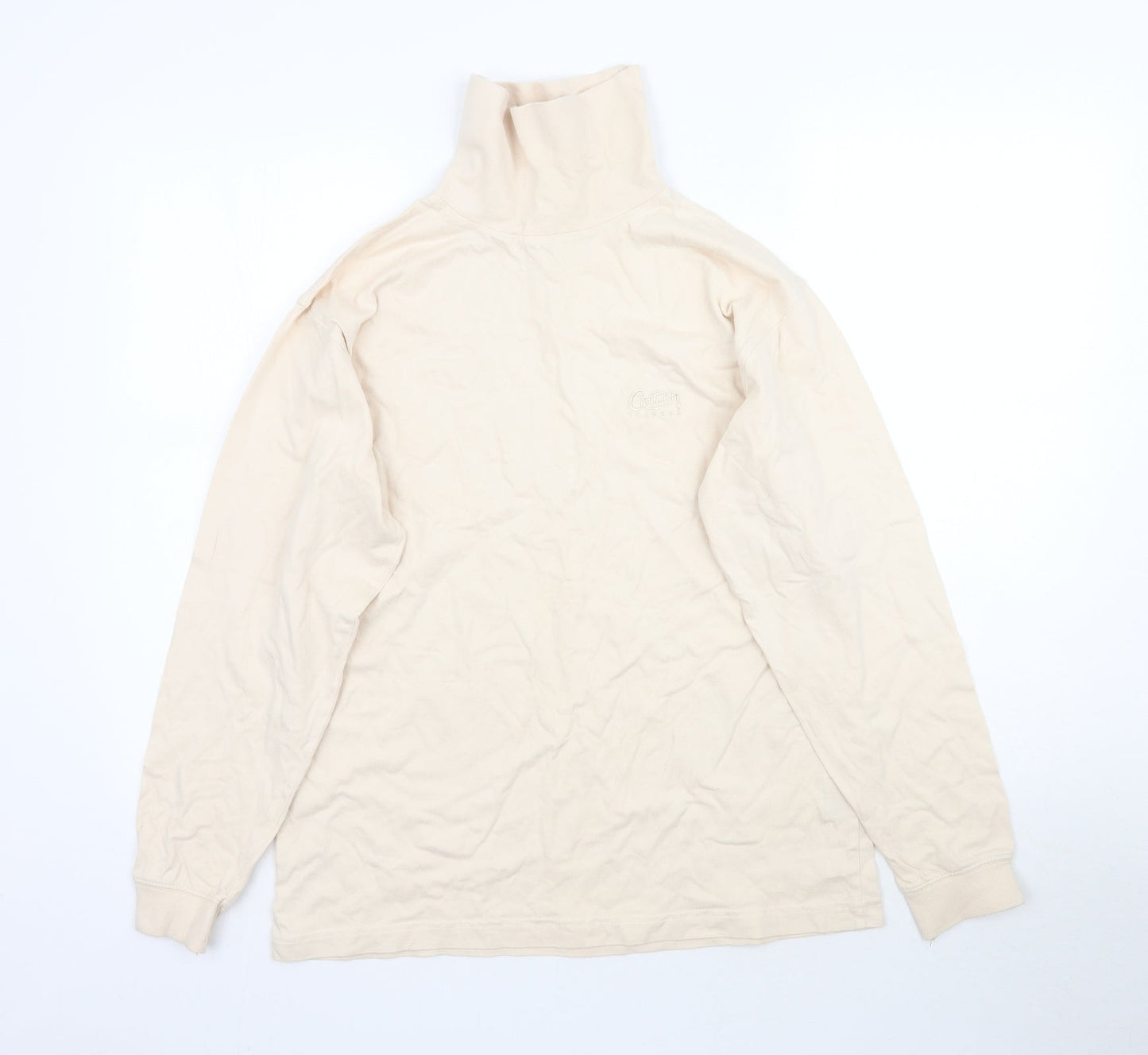 Cotton Traders Womens Beige   Basic T-Shirt Size S  - Oversized