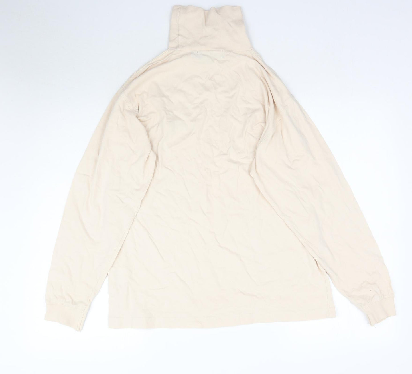 Cotton Traders Womens Beige   Basic T-Shirt Size S  - Oversized