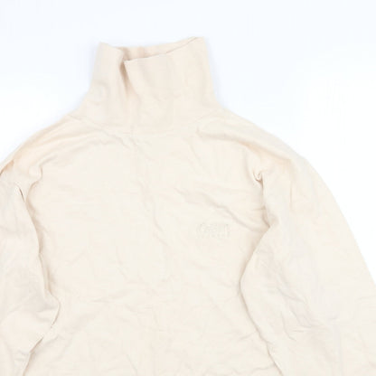 Cotton Traders Womens Beige   Basic T-Shirt Size S  - Oversized