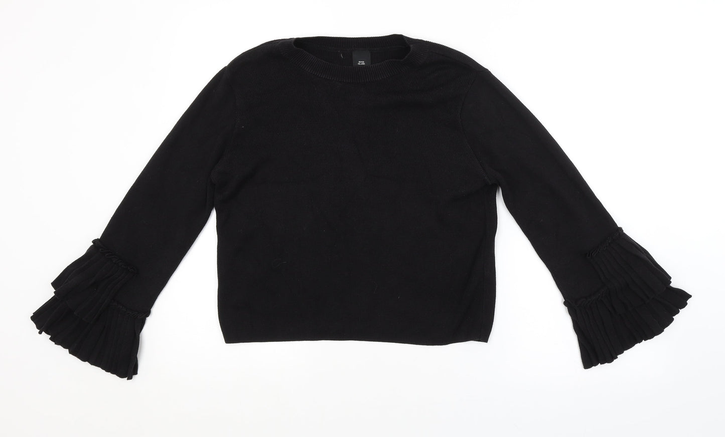 Womens UK Size 10 River Island Black Pullover Jumper