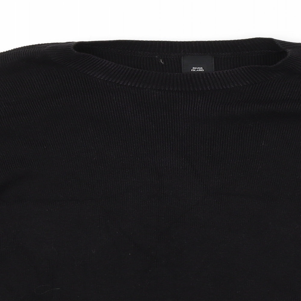 Womens UK Size 10 River Island Black Pullover Jumper