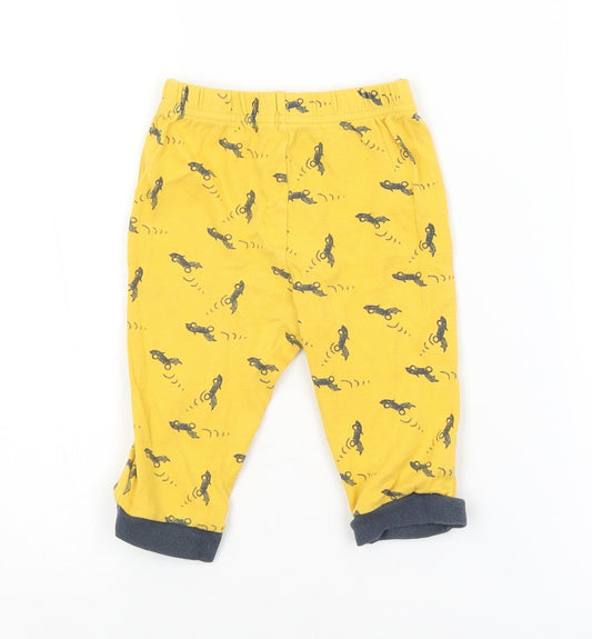 George Baby Yellow Solid   Pyjama Pants Size 6-9 Months