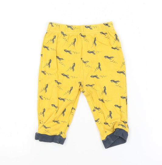George Baby Yellow Solid   Pyjama Pants Size 6-9 Months