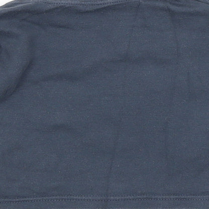 Brand and care label for George Baby Blue Basic T-Shirt, size 6-9, Months - BATMAN