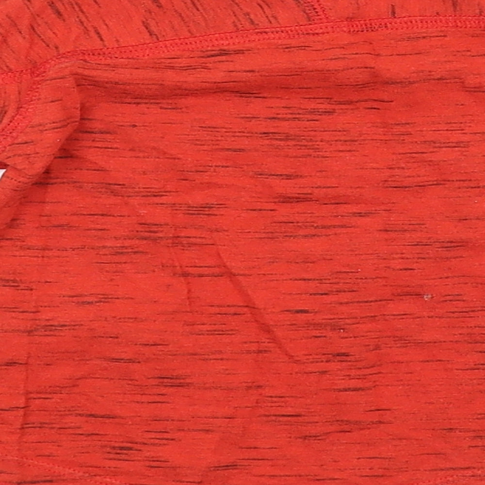 Brand and care label for Next Baby Red Basic T-Shirt, size 6-9, Months