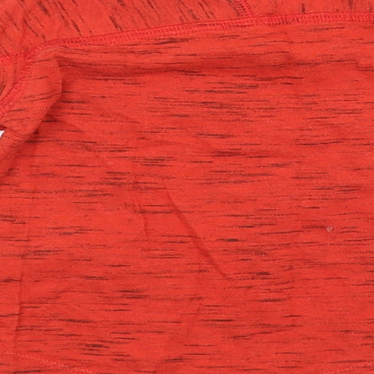 Brand and care label for Next Baby Red Basic T-Shirt, size 6-9, Months