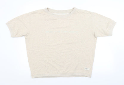 Additional front view of INSOMNIA women’s beige jumper, size M