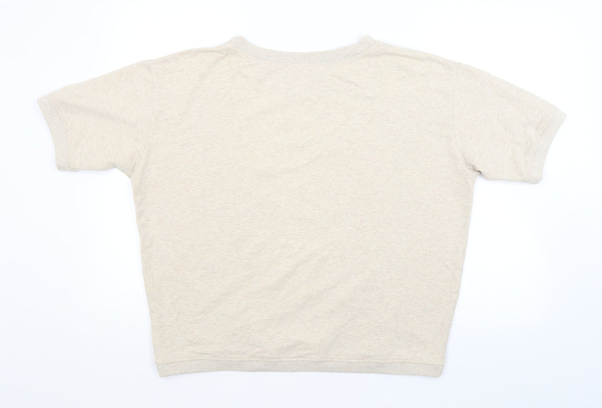 Back view of INSOMNIA women’s beige jumper, size M