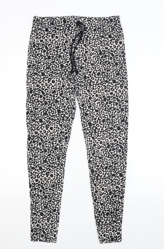 George Womens Pink Animal Print   Pyjama Pants Size 12