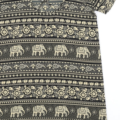 Boohoo Womens Multicoloured Paisley  Basic Blouse Size 10