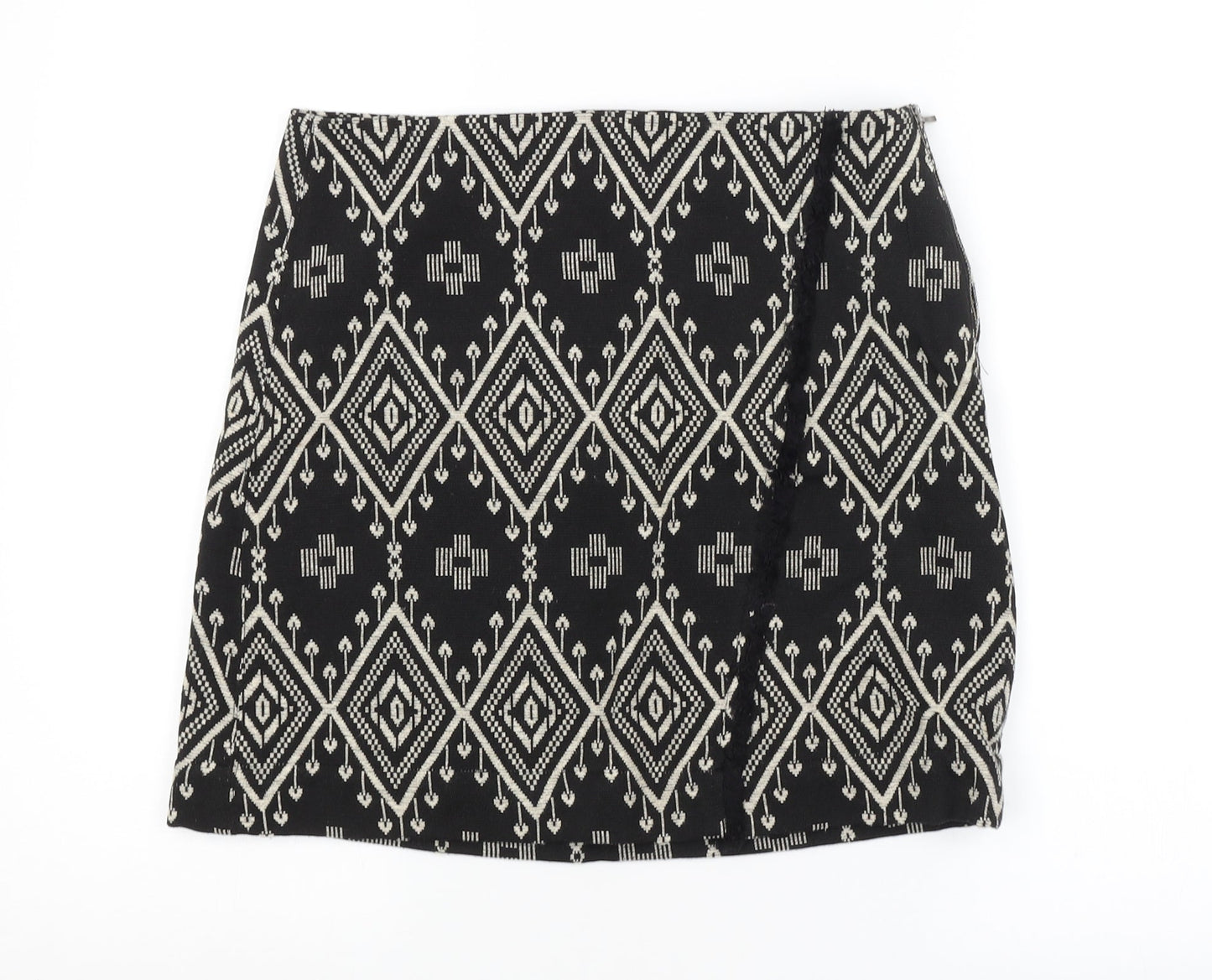 Camayeu Womens Black Argyle/Diamond  Straight & Pencil Skirt