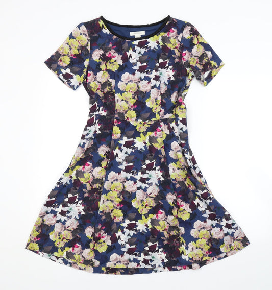 Monsoon Womens Multicoloured Floral  A-Line  Size 8