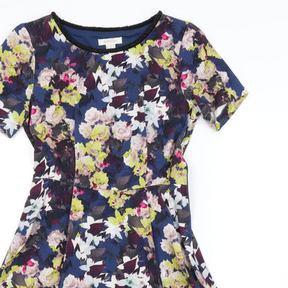 Monsoon Womens Multicoloured Floral  A-Line  Size 8