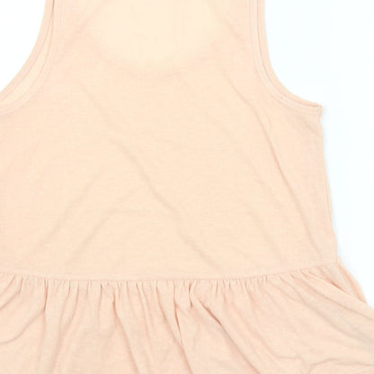 Womens UK Size 6 New Look Pink Basic Tank