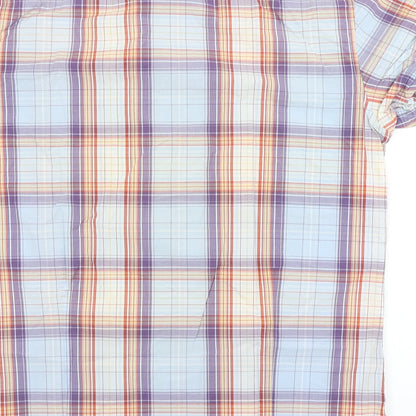 Angelo Litrico Mens Multicoloured Check   Button-Up Size XL