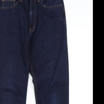 M&S Womens Blue   Tapered Jeans Size 32 in L29 in