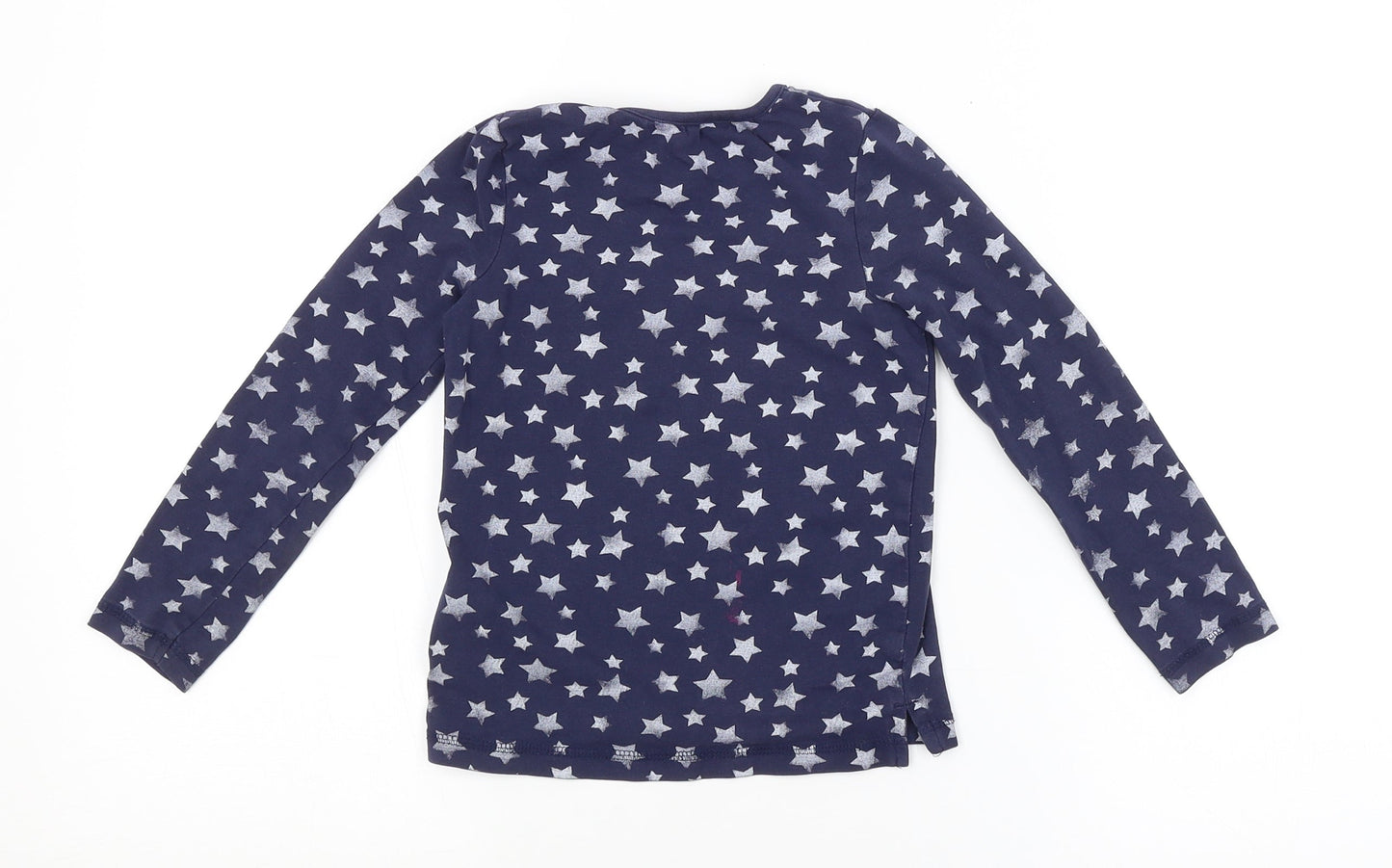 George Girls Blue Argyle/Diamond   Pyjama Top Size 4-5 Years