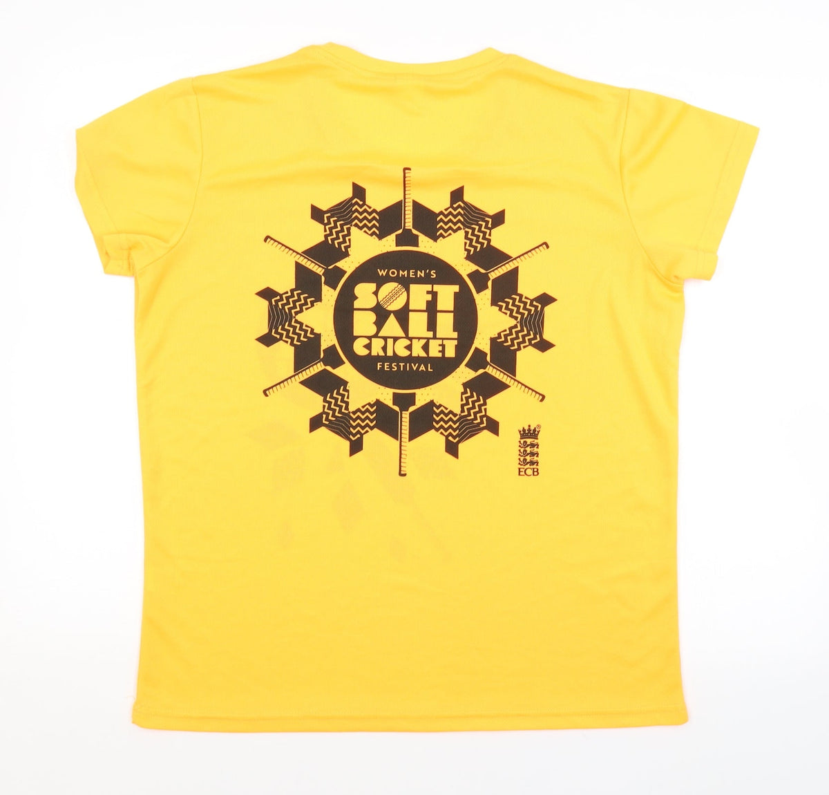 Back view of DMC women’s orange basic t-shirt, size UK 14