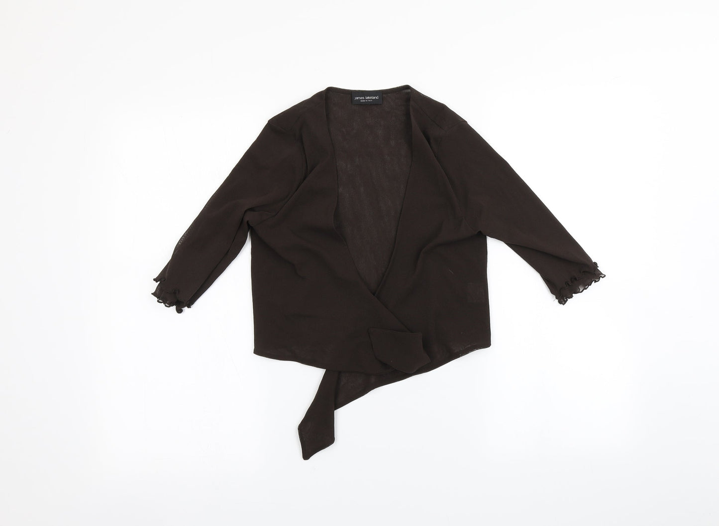 James Lakeland Womens Brown   Basic Blouse Size 10