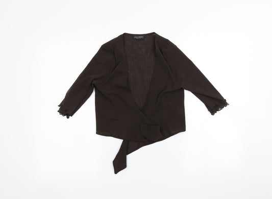 James Lakeland Womens Brown   Basic Blouse Size 10