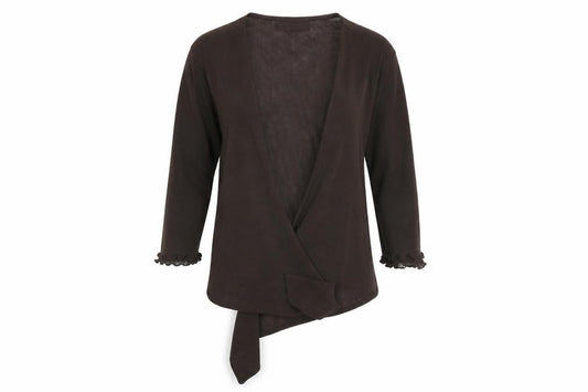 Womens UK Size 10 James Lakeland Brown Basic Blouse