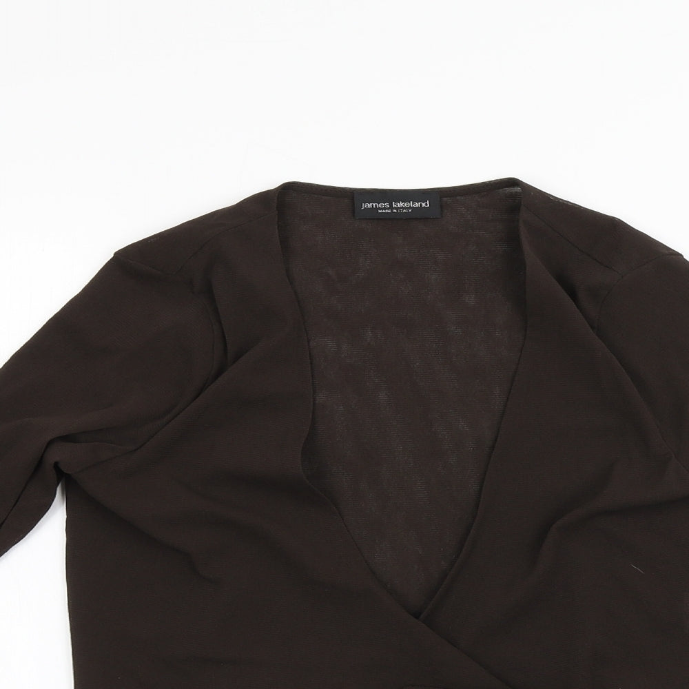 James Lakeland Womens Brown   Basic Blouse Size 10