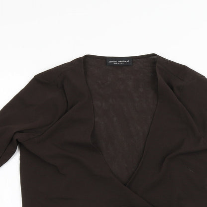 James Lakeland Womens Brown   Basic Blouse Size 10