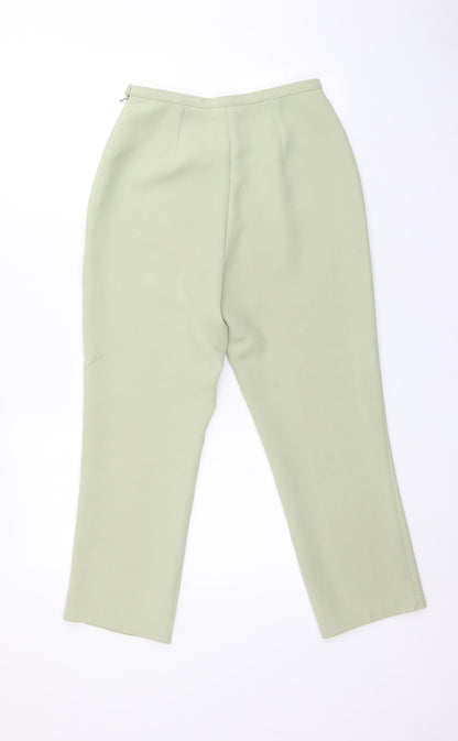 Womens UK Size 10 BHS Regular Fit  Green Trousers