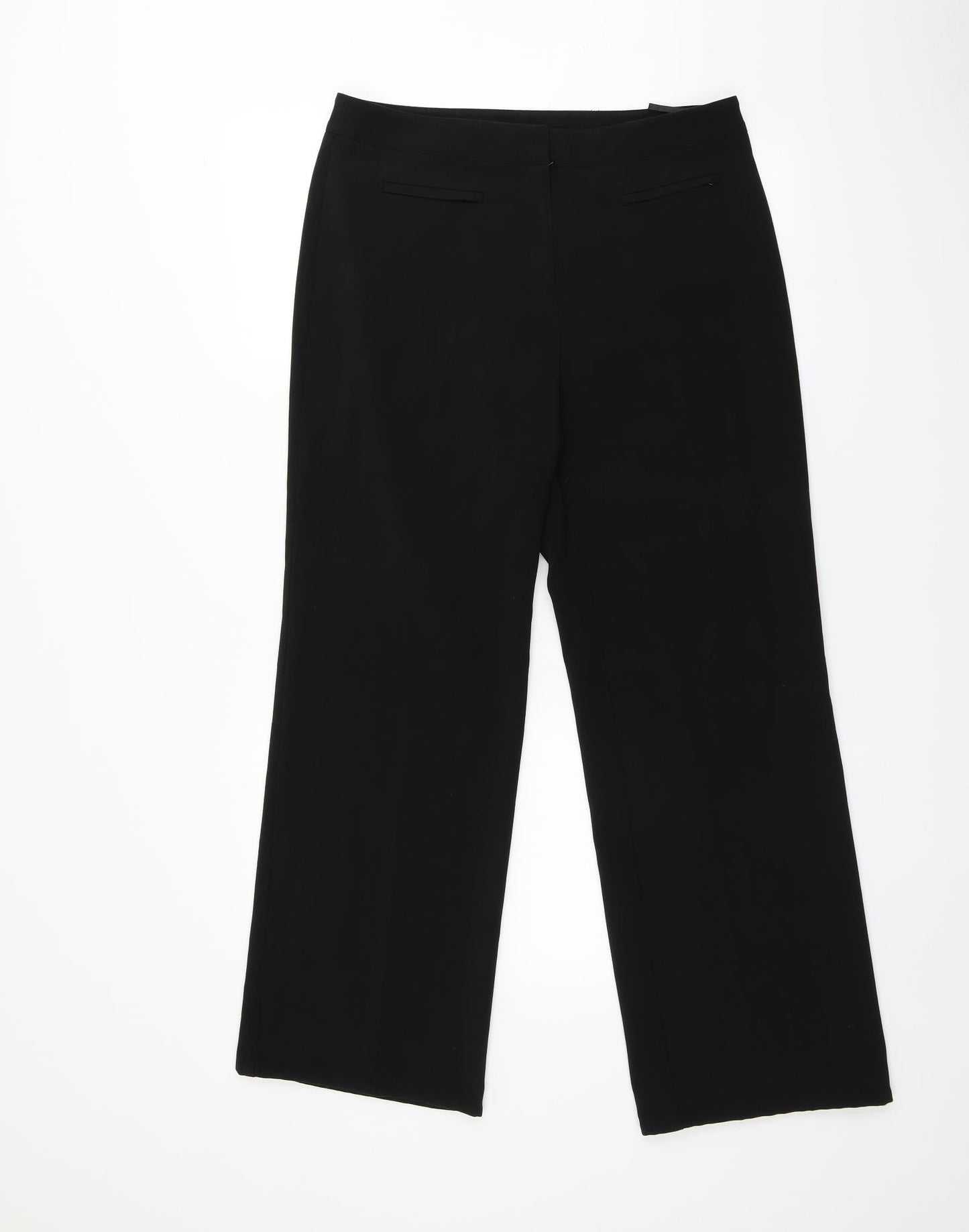 Womens UK Size 12 Mia Moda Regular Fit  Black Trousers
