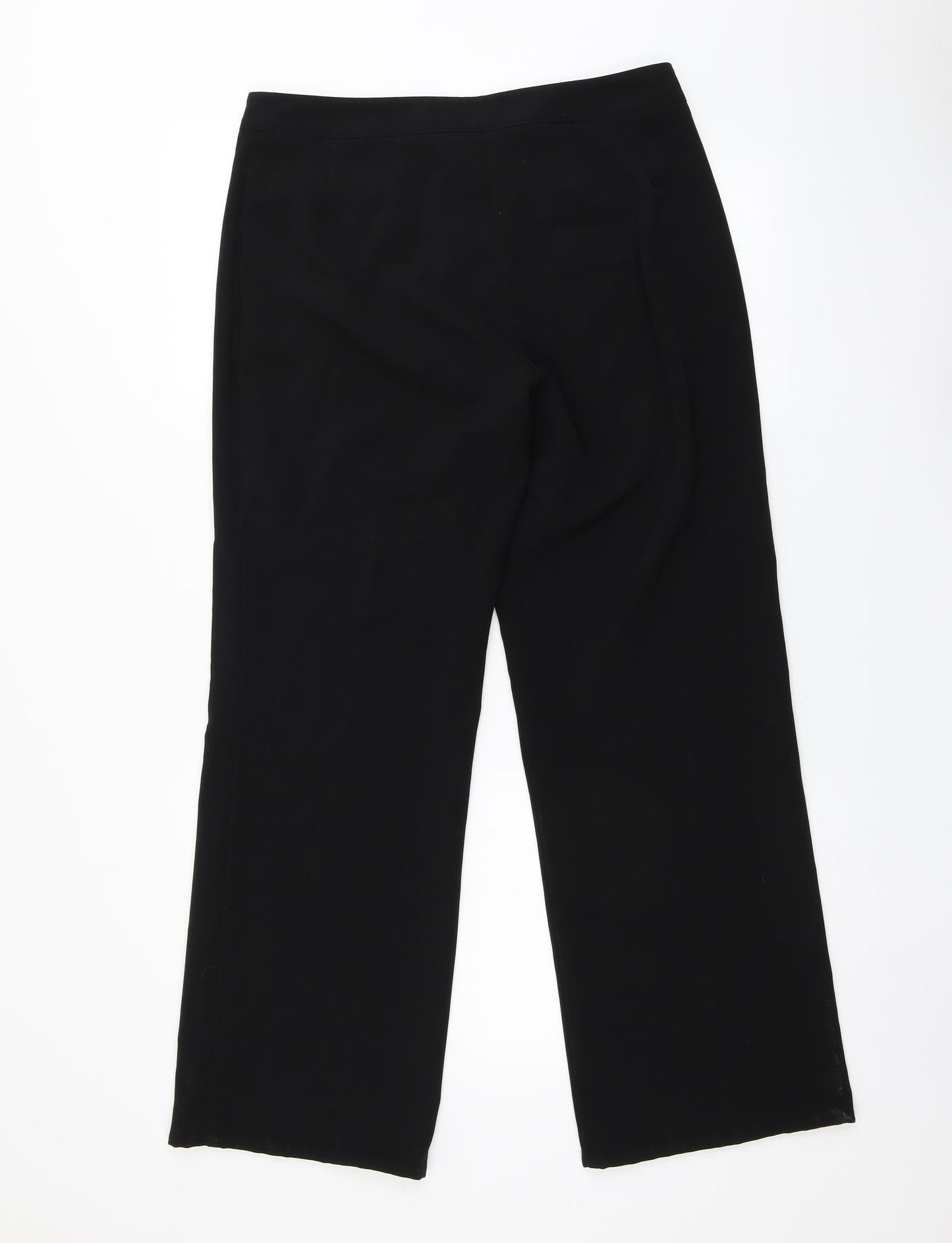 Womens UK Size 12 Mia Moda Regular Fit  Black Trousers