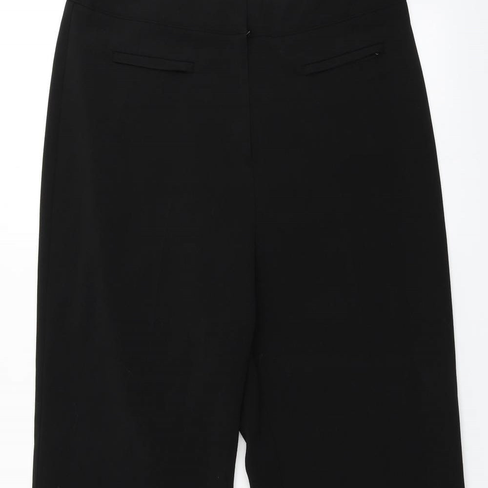 Womens UK Size 12 Mia Moda Regular Fit  Black Trousers