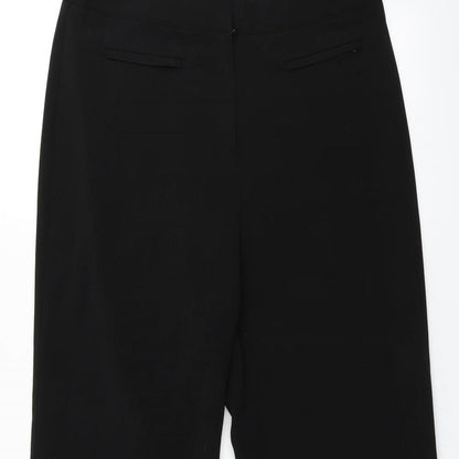 Womens UK Size 12 Mia Moda Regular Fit  Black Trousers