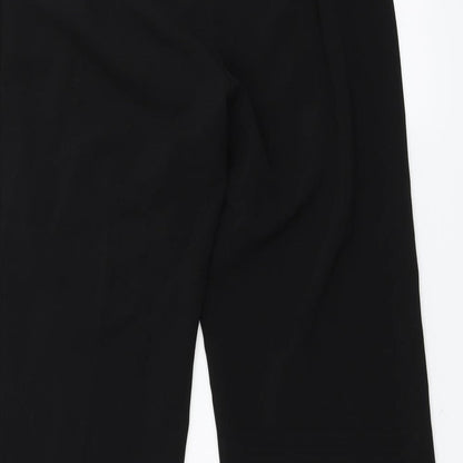 Womens UK Size 12 Mia Moda Regular Fit  Black Trousers